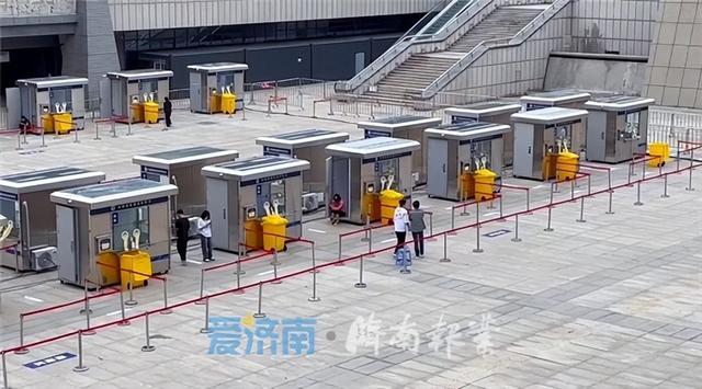 濟南西站設48個獨立封閉式核酸采樣亭